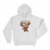 Falling Man Unisex Hoodie White