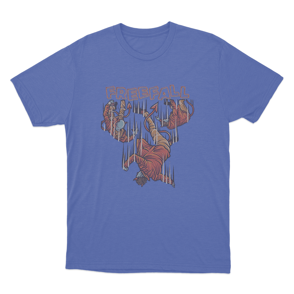 Falling Man Unisex T Shirt Blue Falling Man Unisex T Shirt Blue