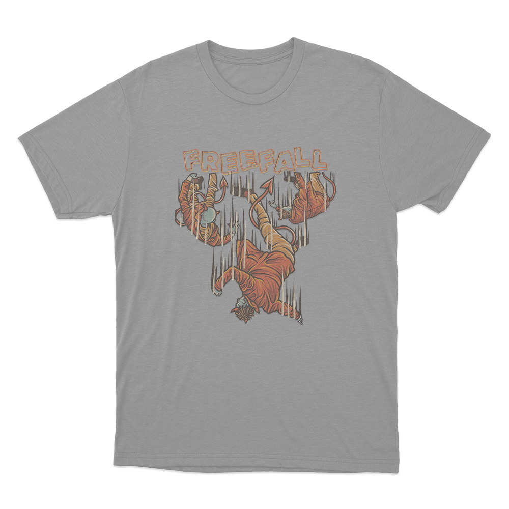 Falling Man Unisex T Shirt Grey Falling Man Unisex T Shirt Grey