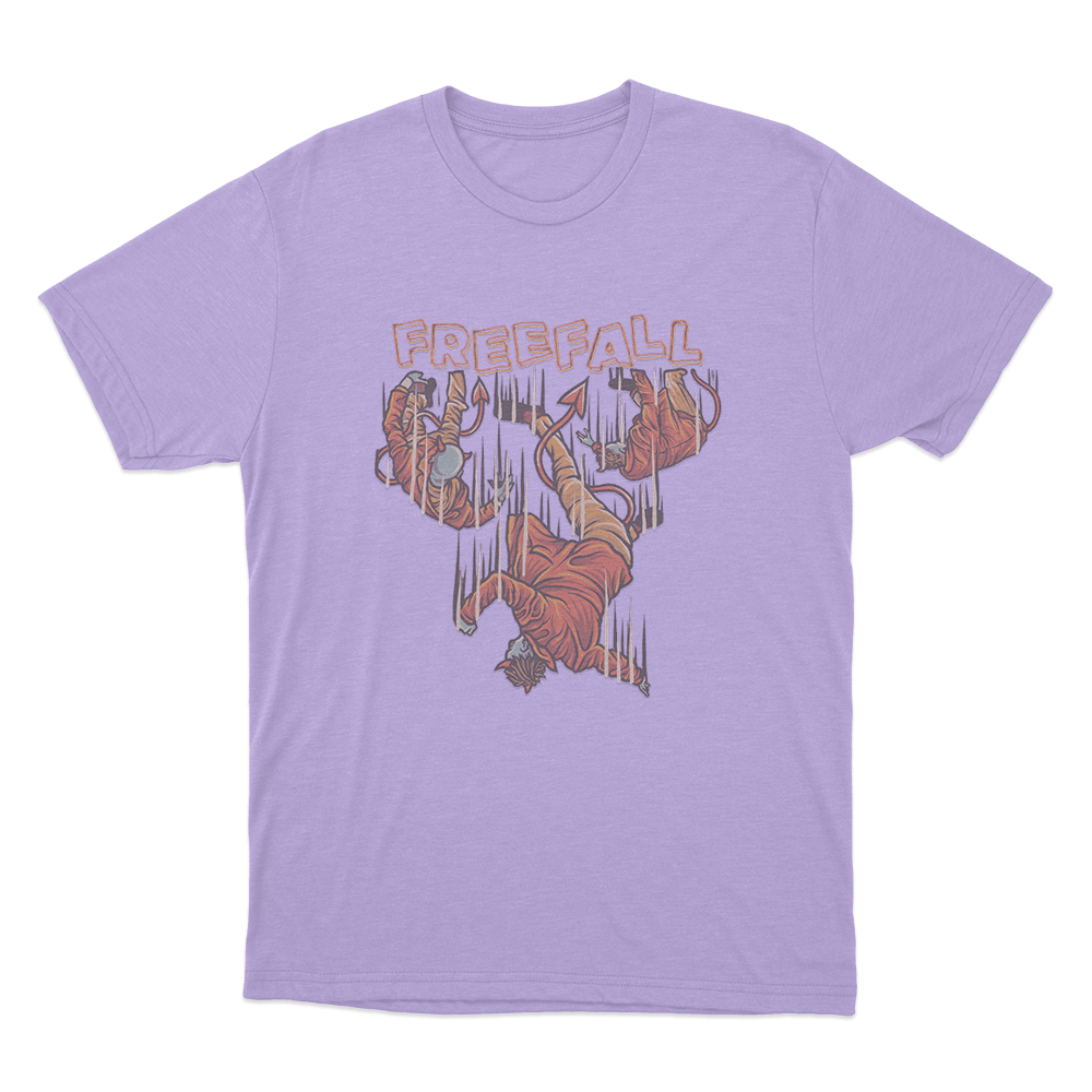 Falling Man Unisex T Shirt Purple Falling Man Unisex T Shirt Purple