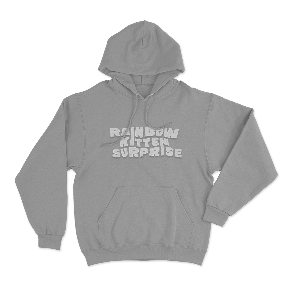 RKS Bubble Font Logo Unisex Hoodie Grey RKS Bubble Font Logo Unisex Hoodie Grey