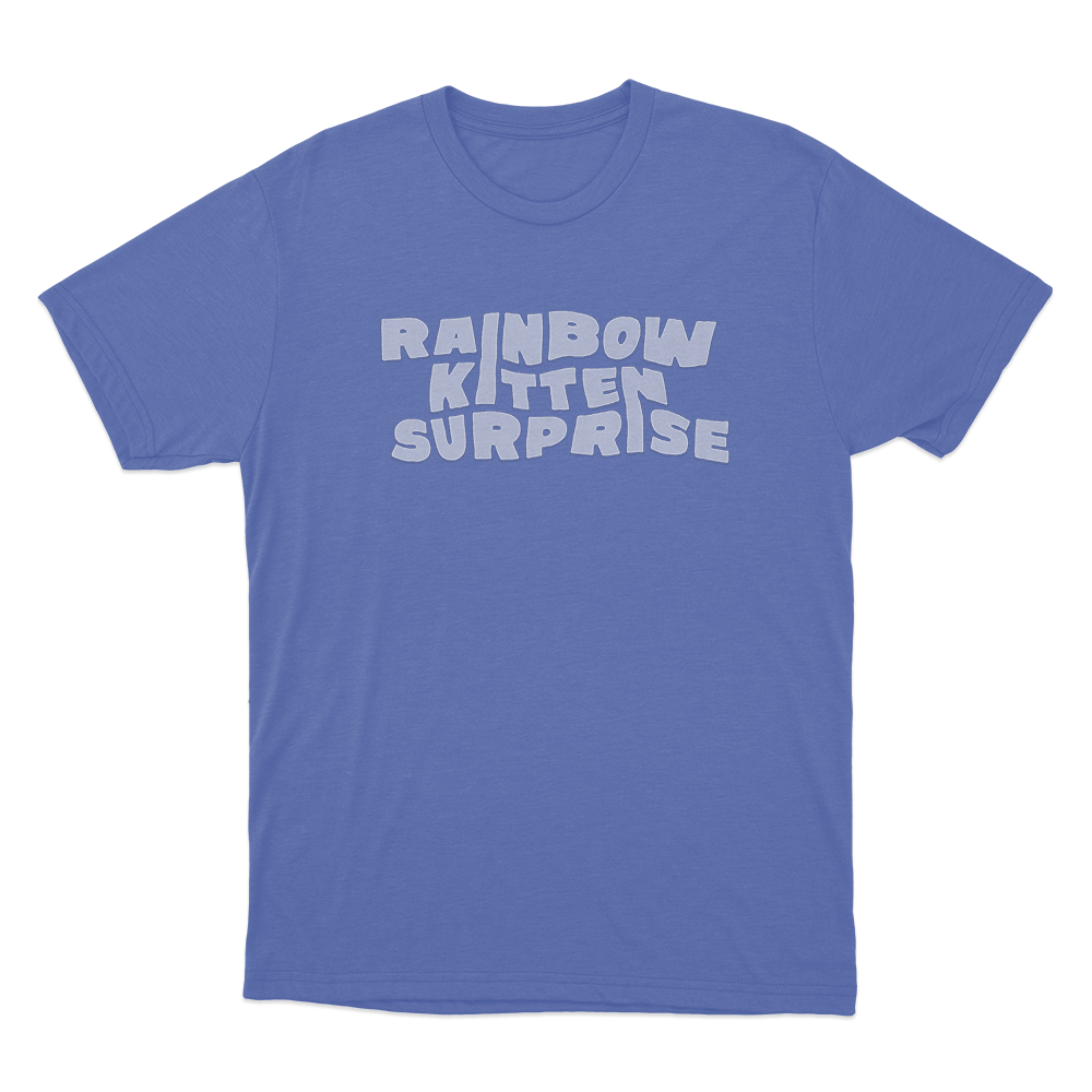 RKS Bubble Font Logo Unisex T Shirt Blue RKS Bubble Font Logo Unisex T Shirt Blue