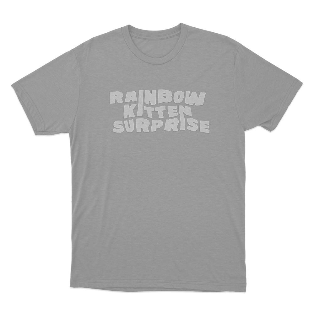 RKS Bubble Font Logo Unisex T Shirt Grey RKS Bubble Font Logo Unisex T Shirt Grey