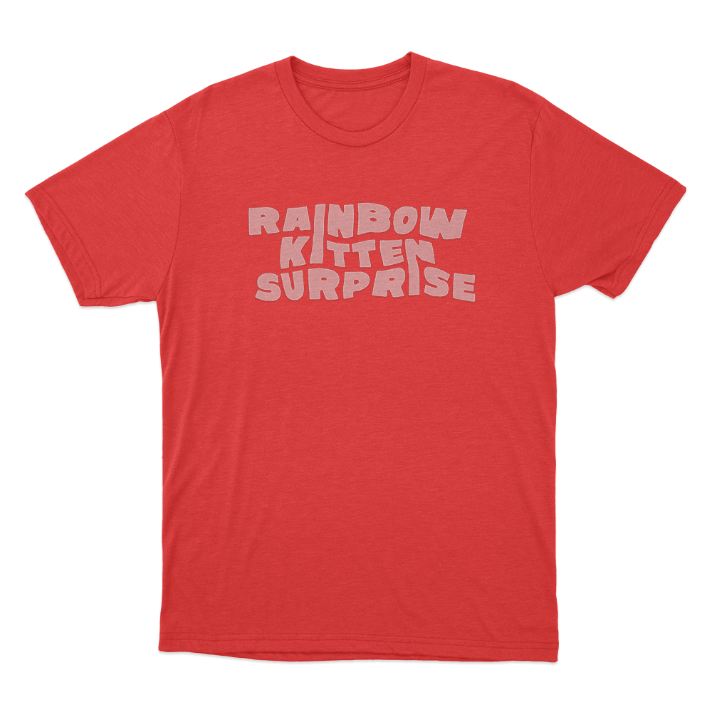 RKS Bubble Font Logo Unisex T Shirt Red RKS Bubble Font Logo Unisex T Shirt Red