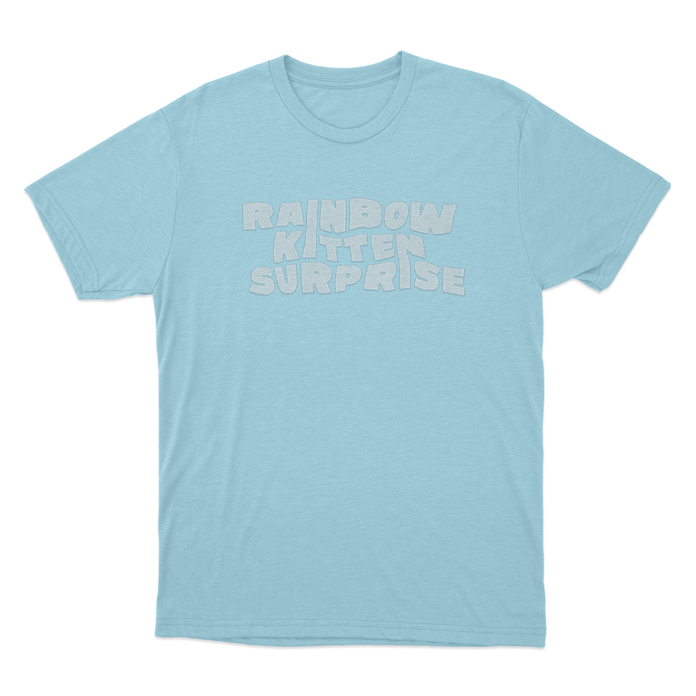 RKS Bubble Font Logo Unisex T Shirt Sky Blue RKS Bubble Font Logo Unisex T Shirt Sky Blue