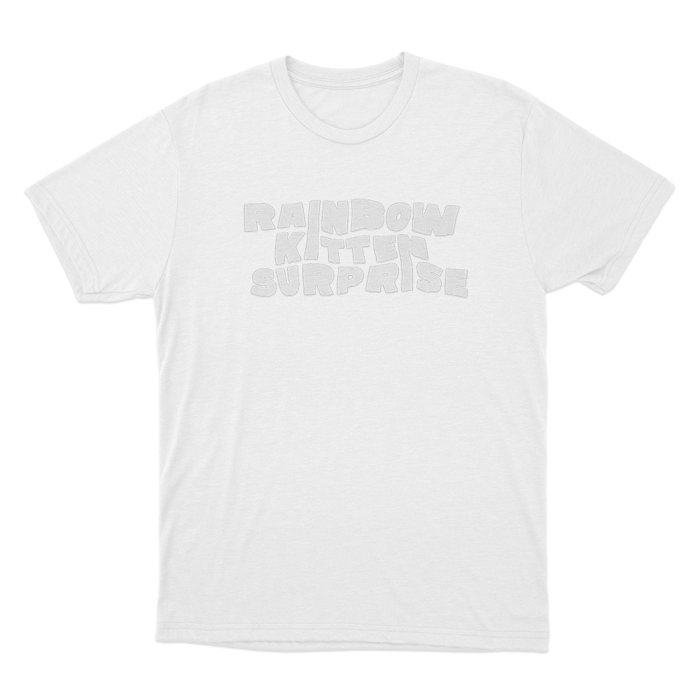 RKS Bubble Font Logo Unisex T Shirt White RKS Bubble Font Logo Unisex T Shirt White