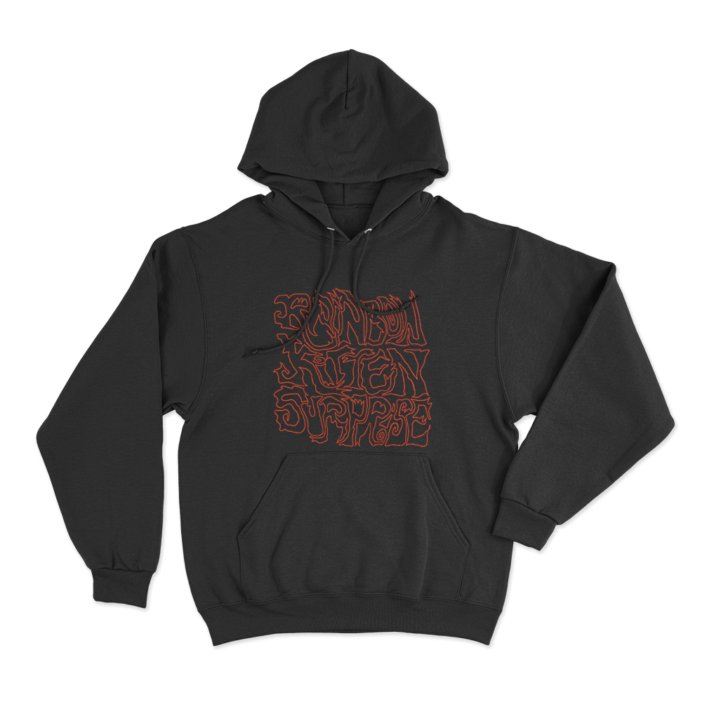 Rainbow Kitten Surprise Fooly Ugly Graffiti Unisex Hoodie Black Rainbow Kitten Surprise Fooly Ugly Graffiti Unisex Hoodie Black