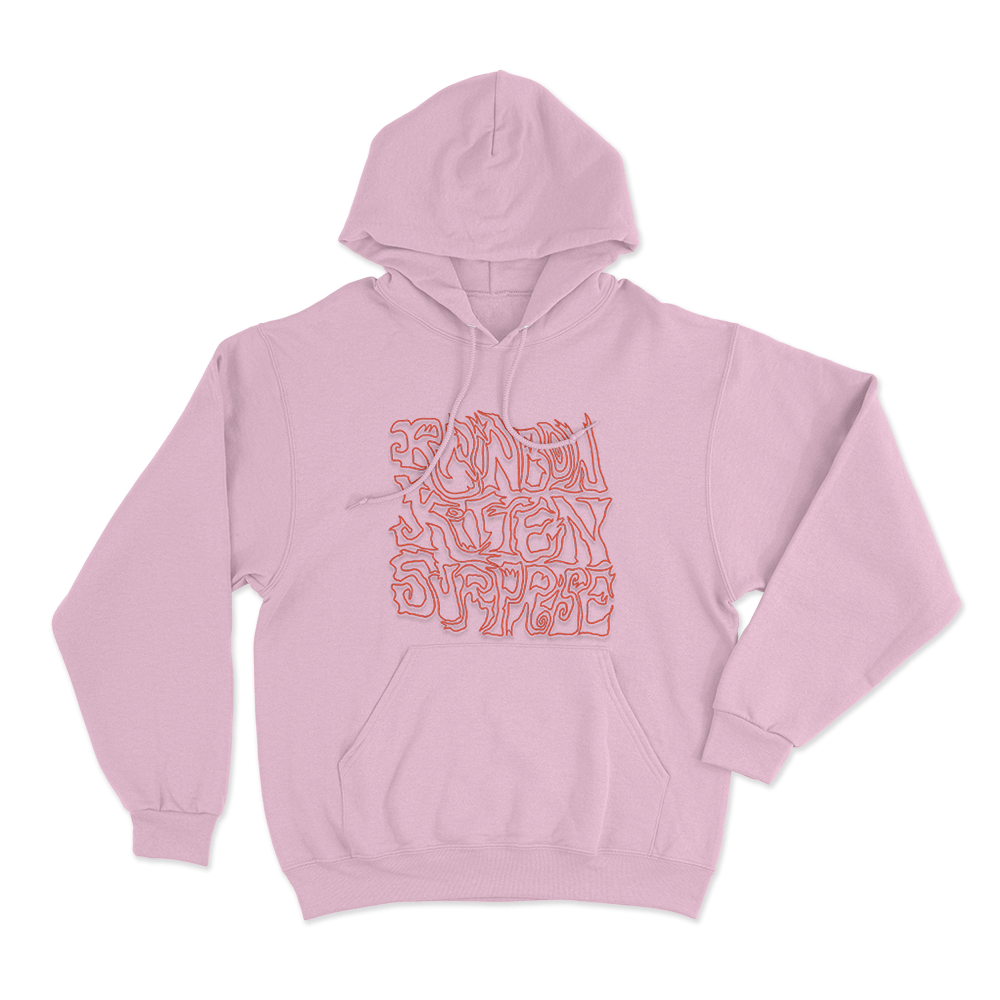 Rainbow Kitten Surprise Fooly Ugly Graffiti Unisex Hoodie Pink Rainbow Kitten Surprise Fooly Ugly Graffiti Unisex Hoodie Pink