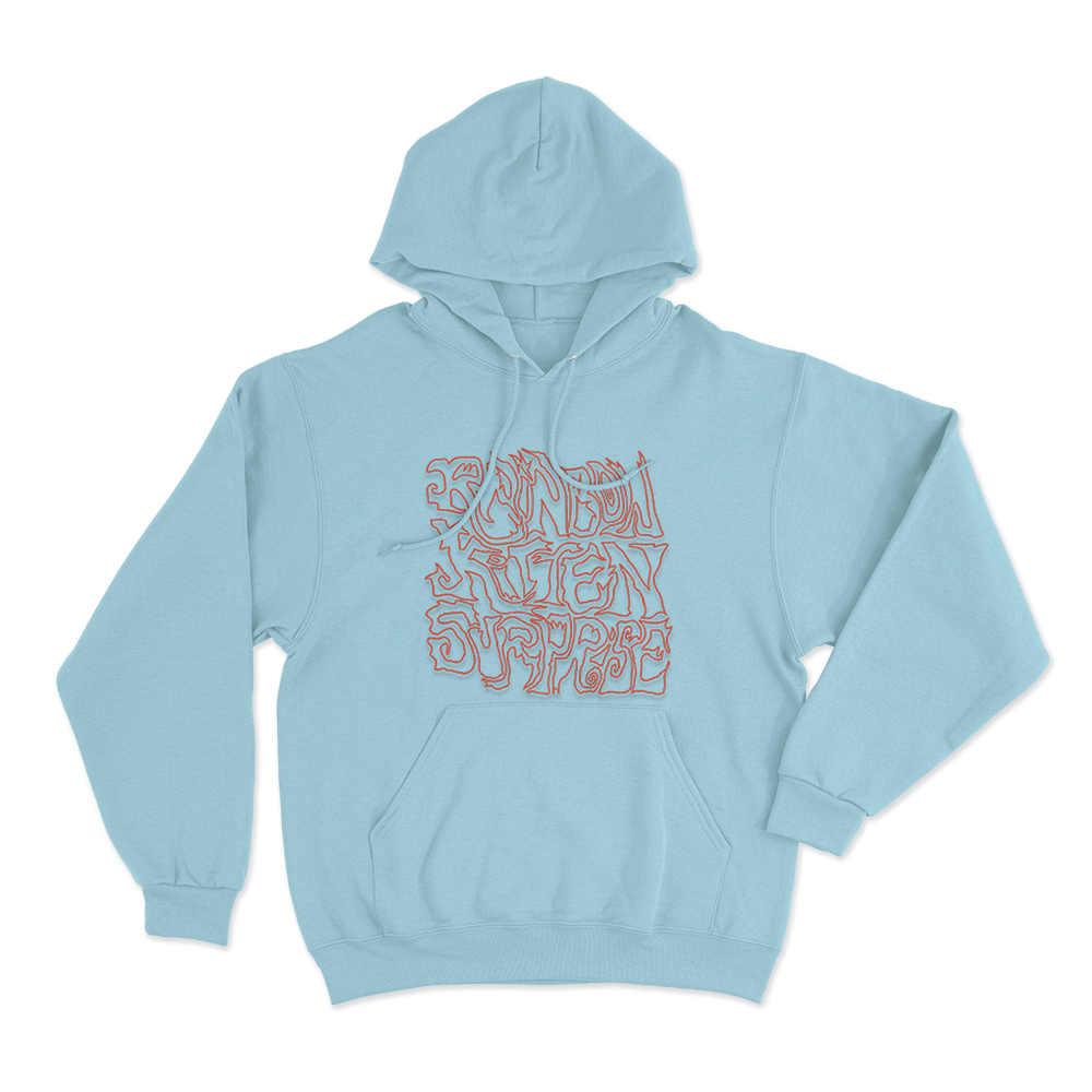 Rainbow Kitten Surprise Fooly Ugly Graffiti Unisex Hoodie Sky Blue Rainbow Kitten Surprise Fooly Ugly Graffiti Unisex Hoodie Sky Blue