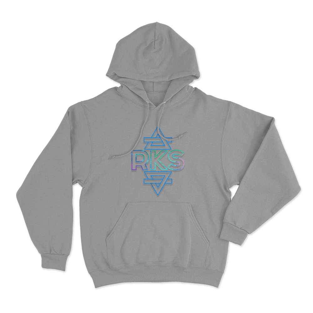 Rainbow Kitten Surprise LP Cover Unisex Hoodie Grey Rainbow Kitten Surprise LP Cover Unisex Hoodie Grey