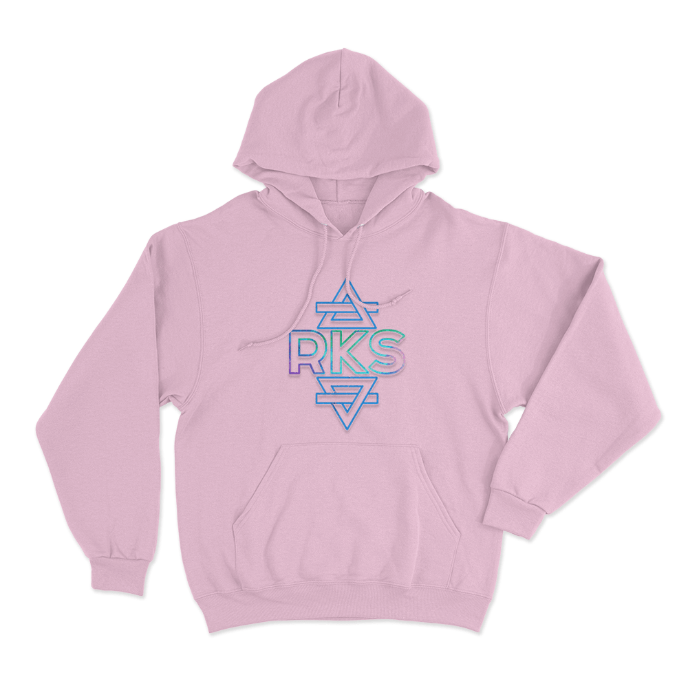 Rainbow Kitten Surprise LP Cover Unisex Hoodie Pink Rainbow Kitten Surprise LP Cover Unisex Hoodie Pink