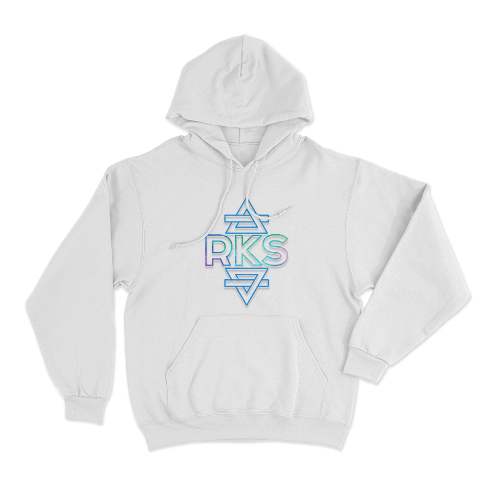 Rainbow Kitten Surprise LP Cover Unisex Hoodie White Rainbow Kitten Surprise LP Cover Unisex Hoodie White