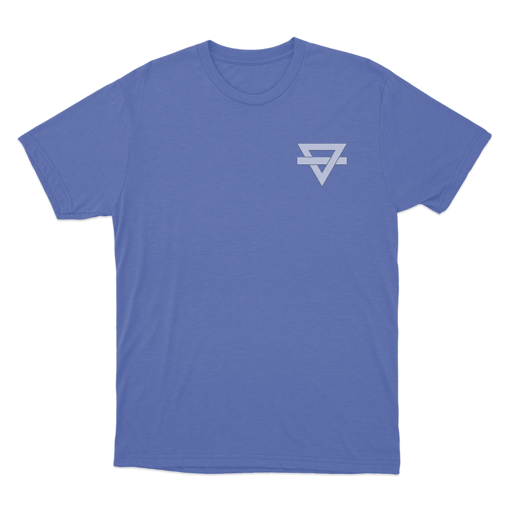 Rainbow Kitten Surprise Triangle Logo Unisex T Shirt Blue Rainbow Kitten Surprise Triangle Logo Unisex T Shirt Blue