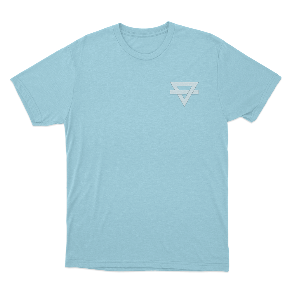 Rainbow Kitten Surprise Triangle Logo Unisex T Shirt Sky Blue Rainbow Kitten Surprise Triangle Logo Unisex T Shirt Sky Blue