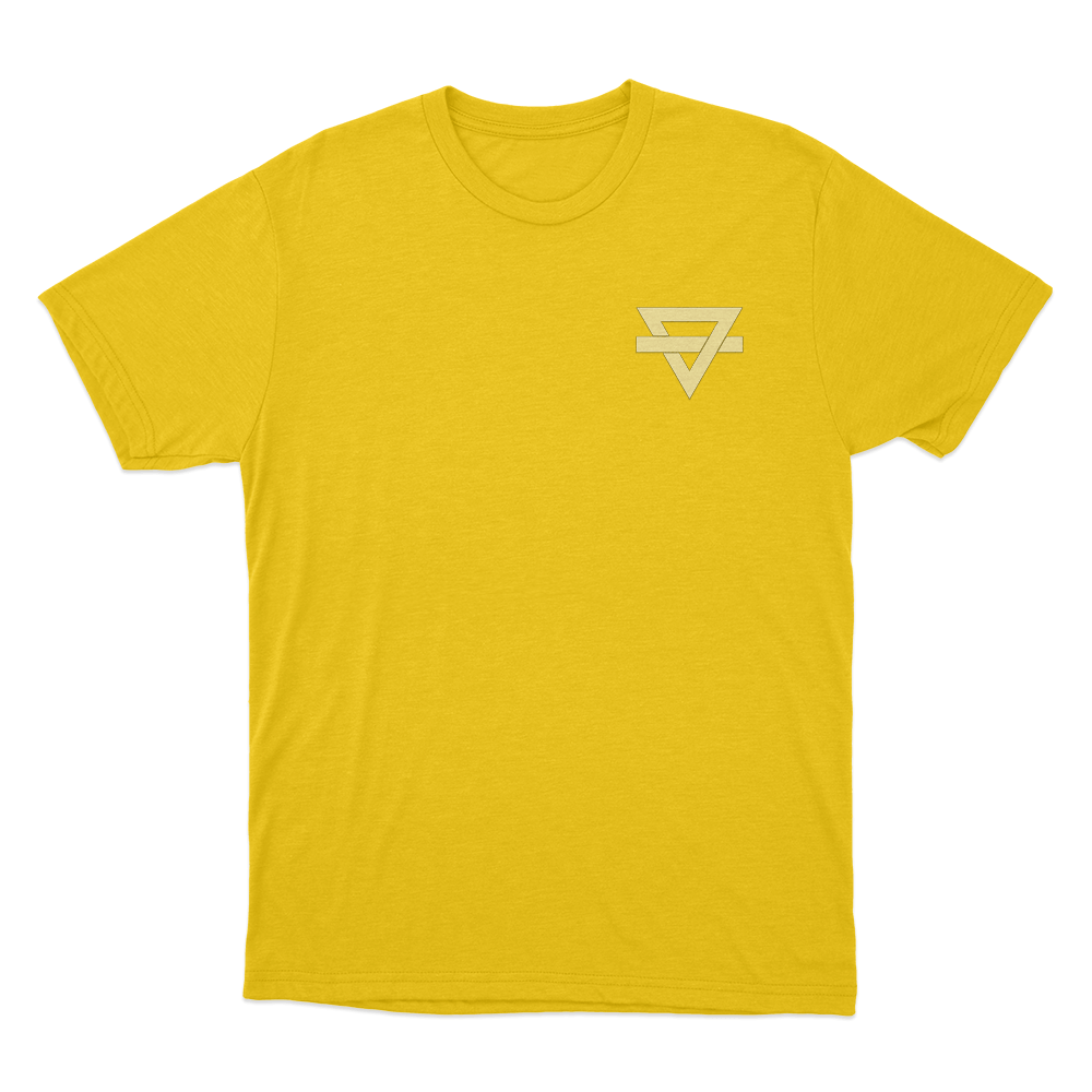 Rainbow Kitten Surprise Triangle Logo Unisex T Shirt Yellow Rainbow Kitten Surprise Triangle Logo Unisex T Shirt Yellow
