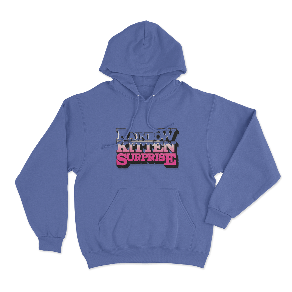 Rainbow Kitten Surprise Unisex Hoodie Blue Rainbow Kitten Surprise Unisex Hoodie Blue