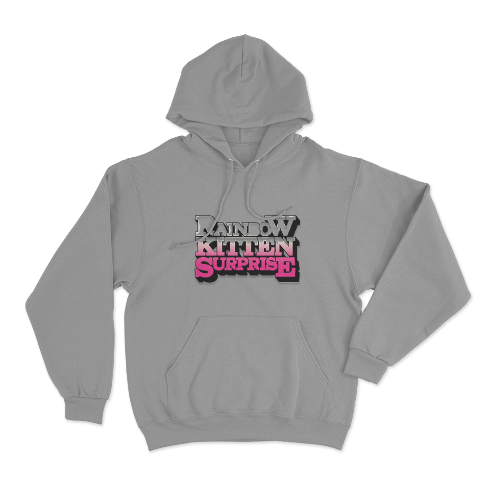 Rainbow Kitten Surprise Unisex Hoodie Grey Rainbow Kitten Surprise Unisex Hoodie Grey