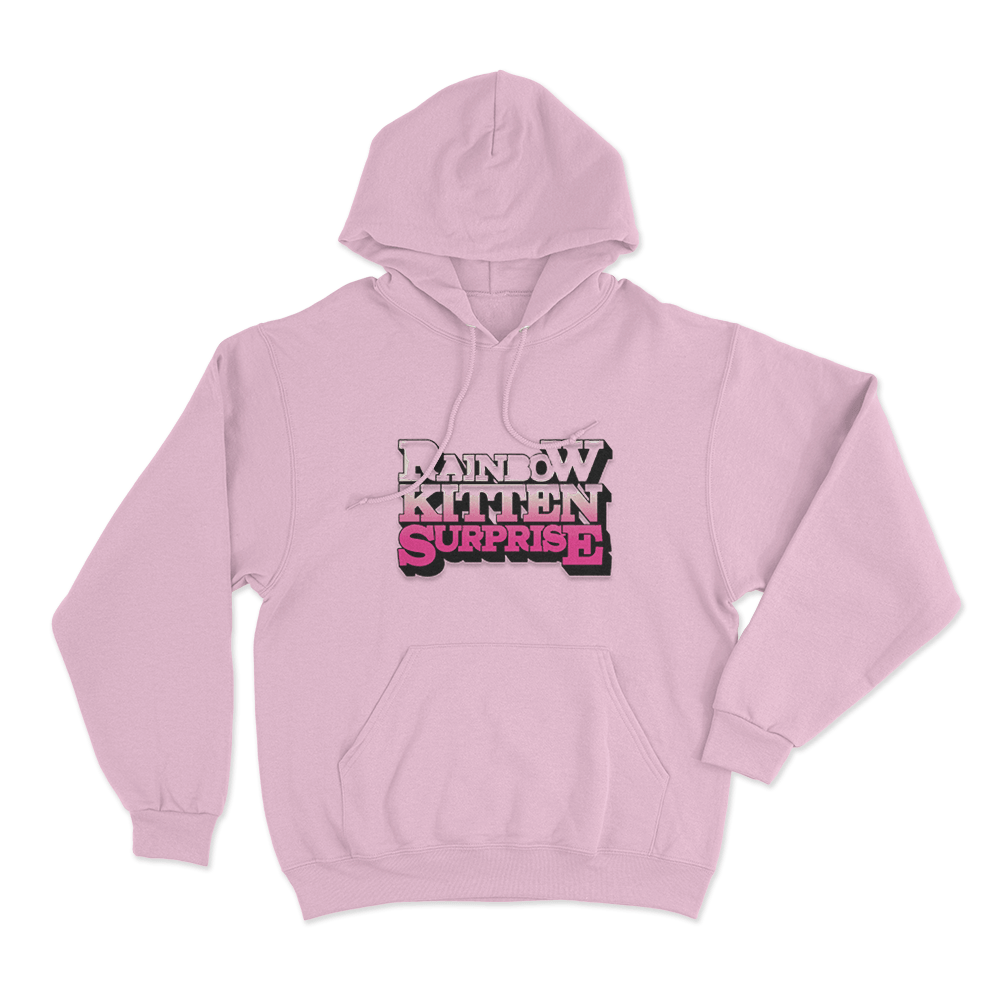 Rainbow Kitten Surprise Unisex Hoodie Pink Rainbow Kitten Surprise Unisex Hoodie Pink