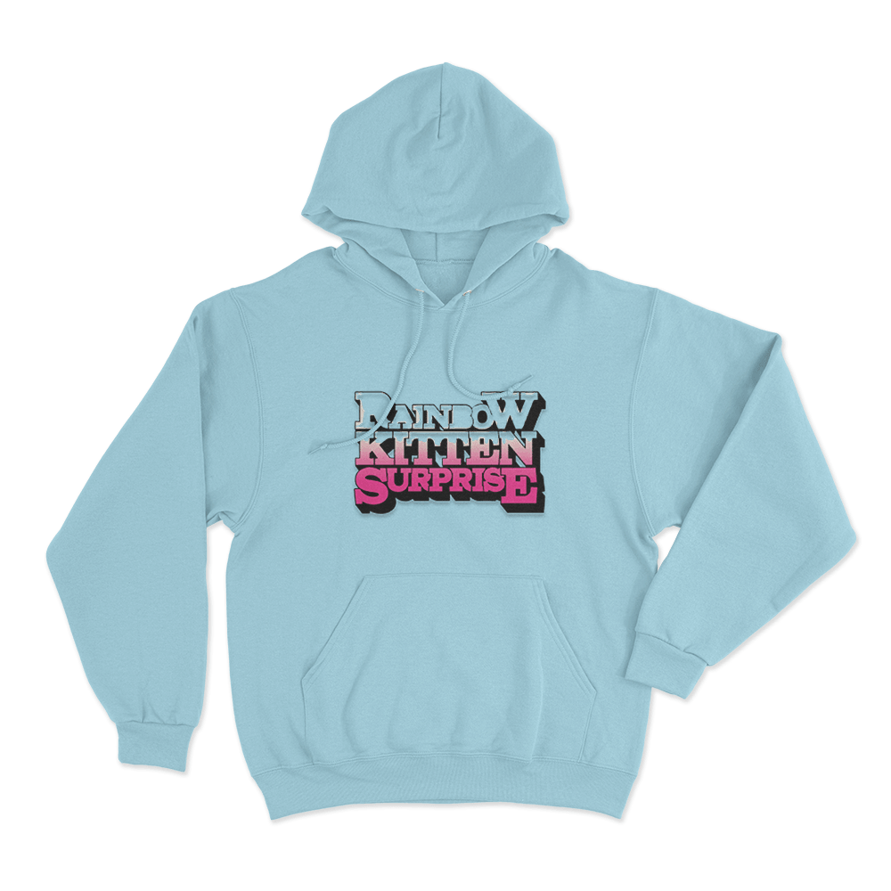Rainbow Kitten Surprise Unisex Hoodie Sky Blue Rainbow Kitten Surprise Unisex Hoodie Sky Blue