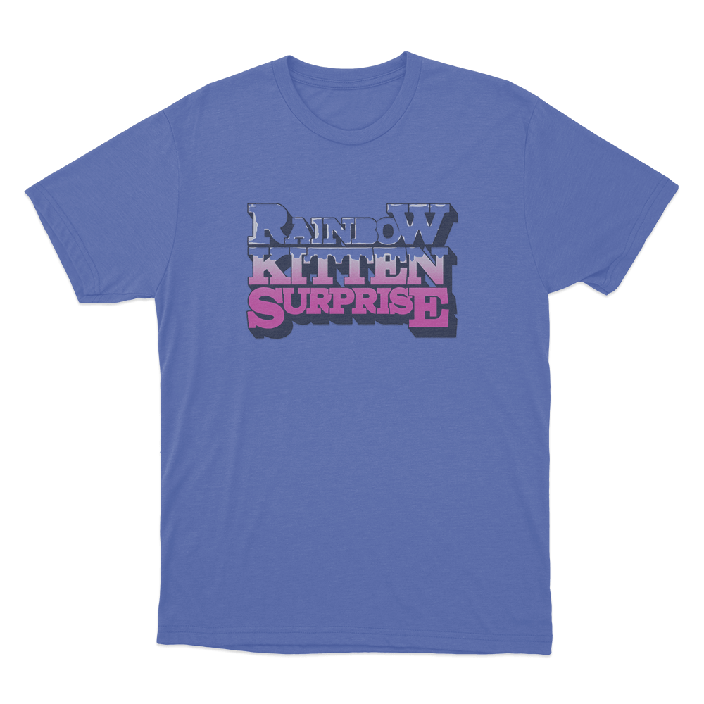 Rainbow Kitten Surprise Unisex T Shirt Blue Rainbow Kitten Surprise Unisex T Shirt Blue