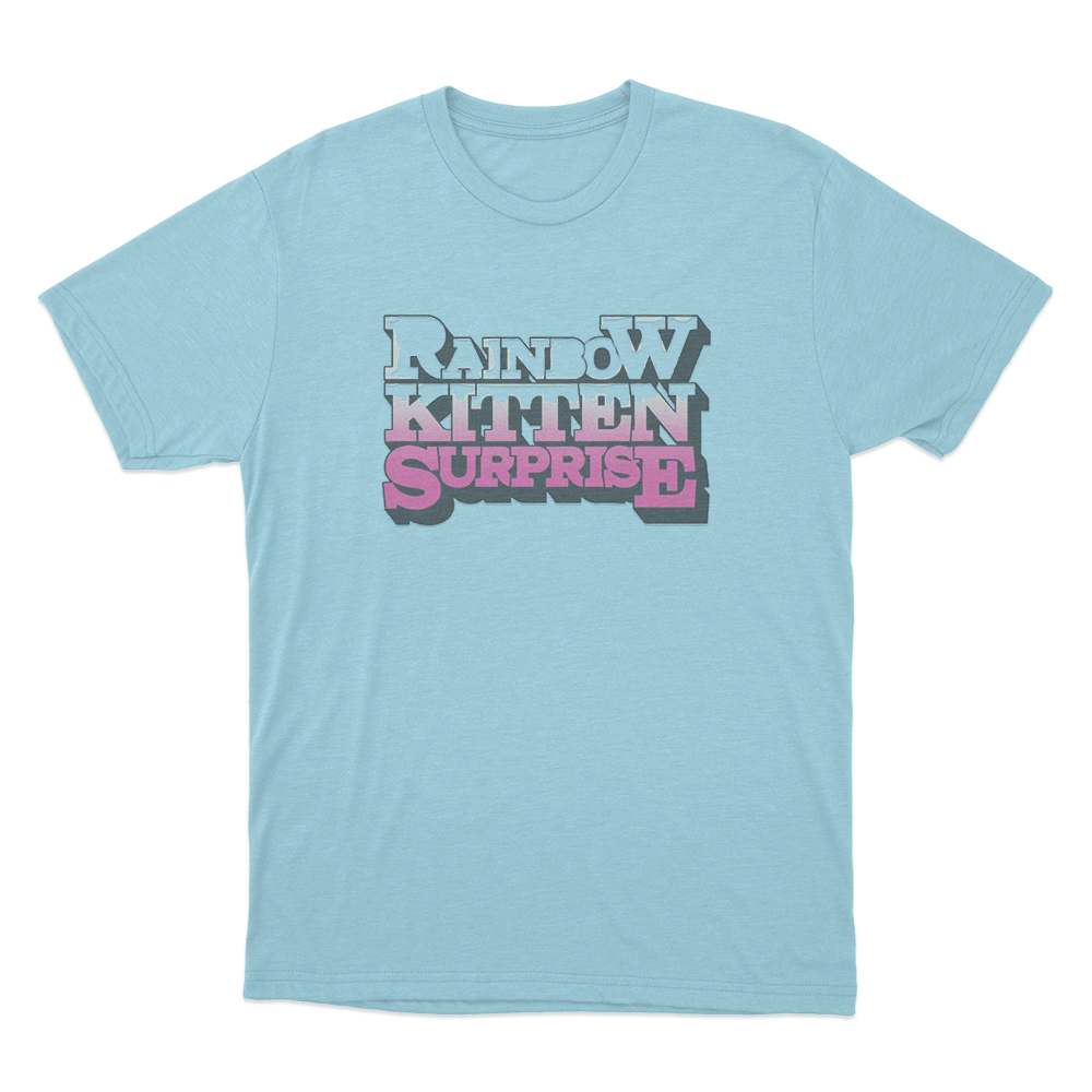 Rainbow Kitten Surprise Unisex T Shirt Sky Blue Rainbow Kitten Surprise Unisex T Shirt Sky Blue