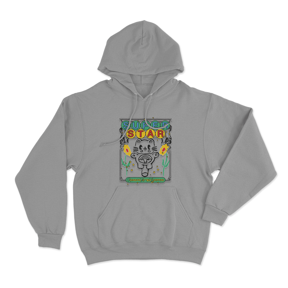 Star Kitten Unisex Hoodie Grey Star Kitten Unisex Hoodie Grey