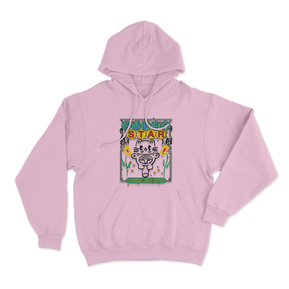 Star Kitten Unisex Hoodie Pink Star Kitten Unisex Hoodie Pink
