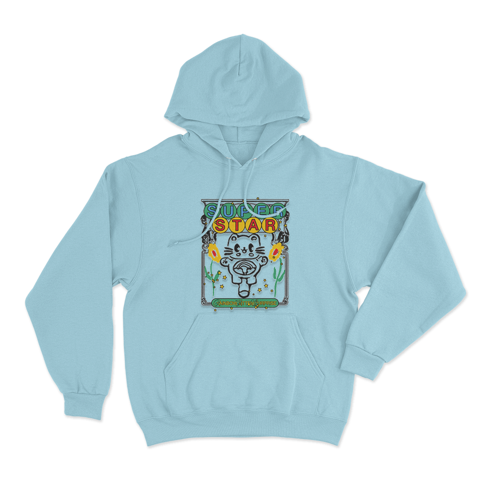 Star Kitten Unisex Hoodie Sky Blue Star Kitten Unisex Hoodie Sky Blue